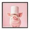 Stupell Industries Silly Piggy Pink Toilet Paper Framed Giclee, design by Heidi Kuntz